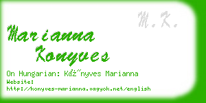 marianna konyves business card